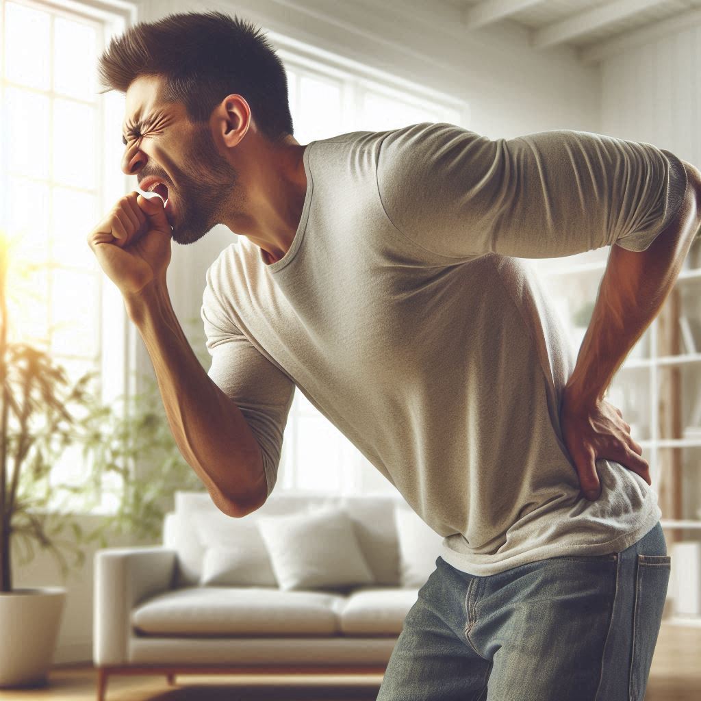 くしゃみや咳による腰痛